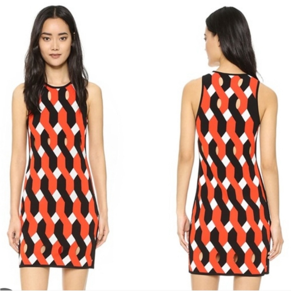 Rag & Bone Olympia Cutout Mini Dress in Sunburst